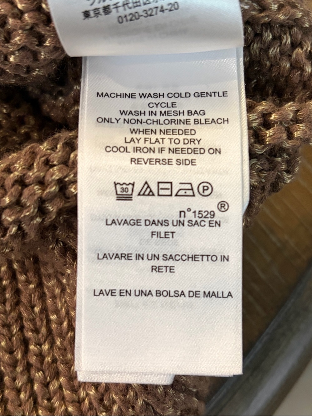 Lauren Ralph Lauren Rolled Neck Knit Sweater Gold Large - Picture 8 of 10